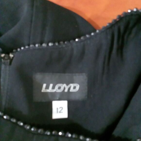 Lloyd Dress Women's Size 12 Beaded Collar - Picture 5 of 10